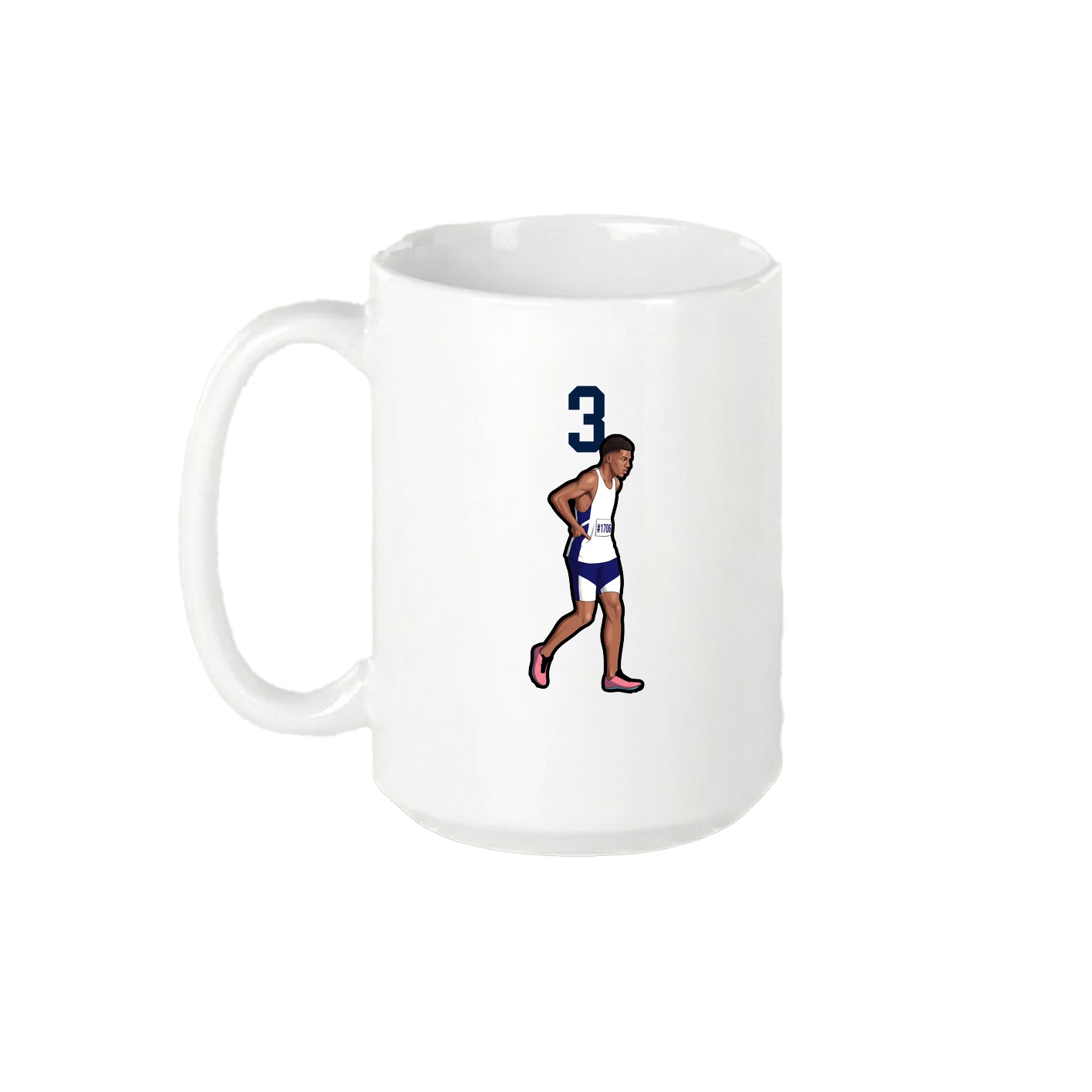 15oz Coffee Mug — Number Top in White