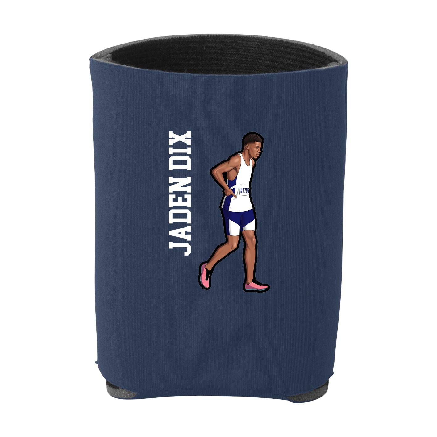 Can Holder — Name Vertical in Navy