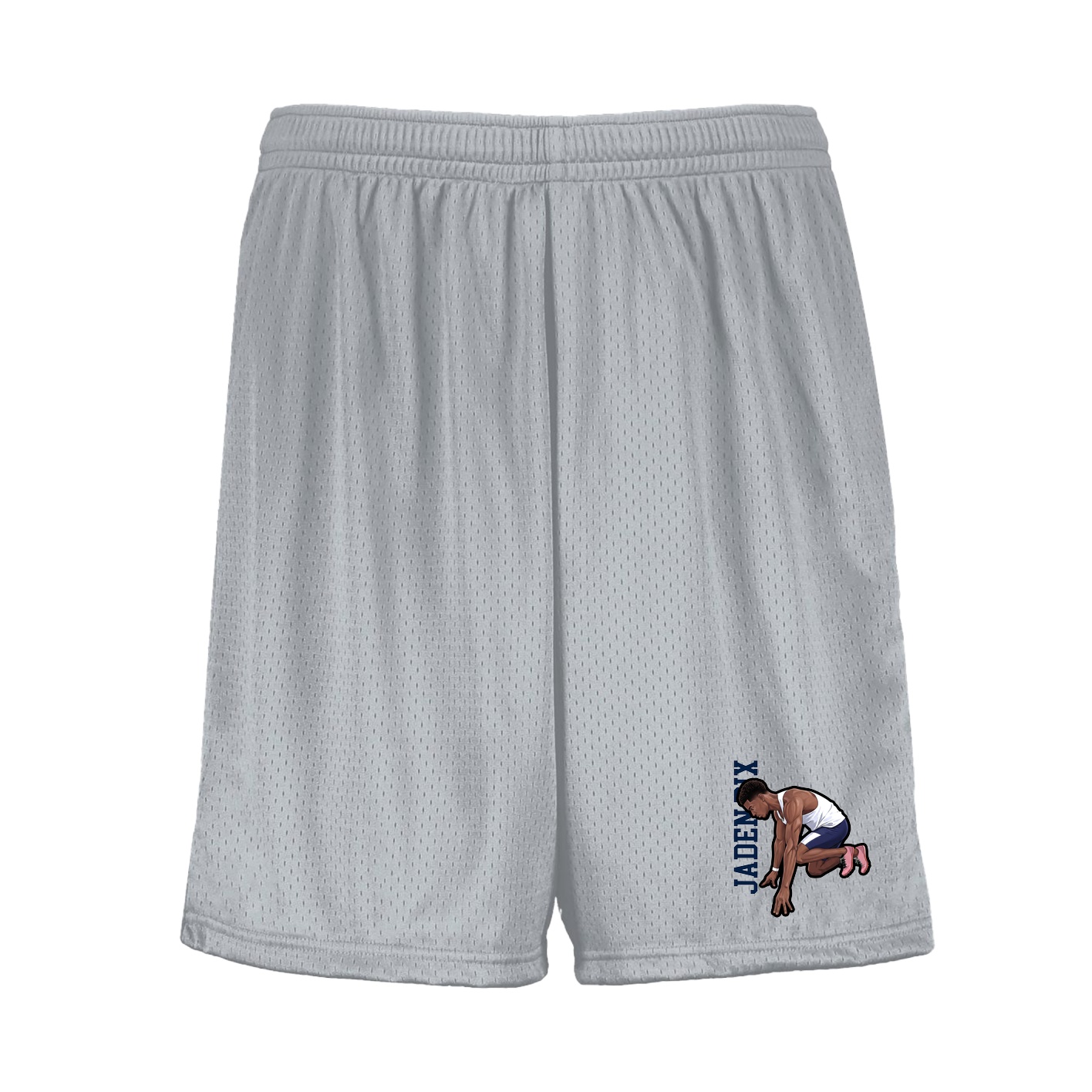 Shorts — Name Vertical in Silver