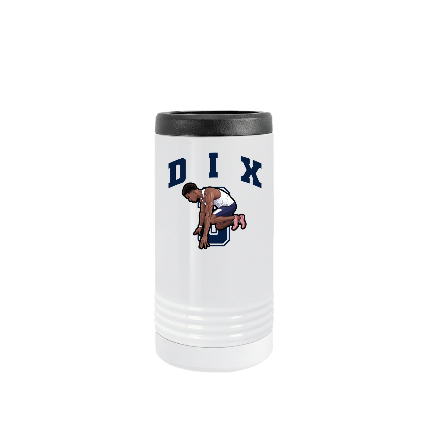 Slim Beverage Holder — Number in White