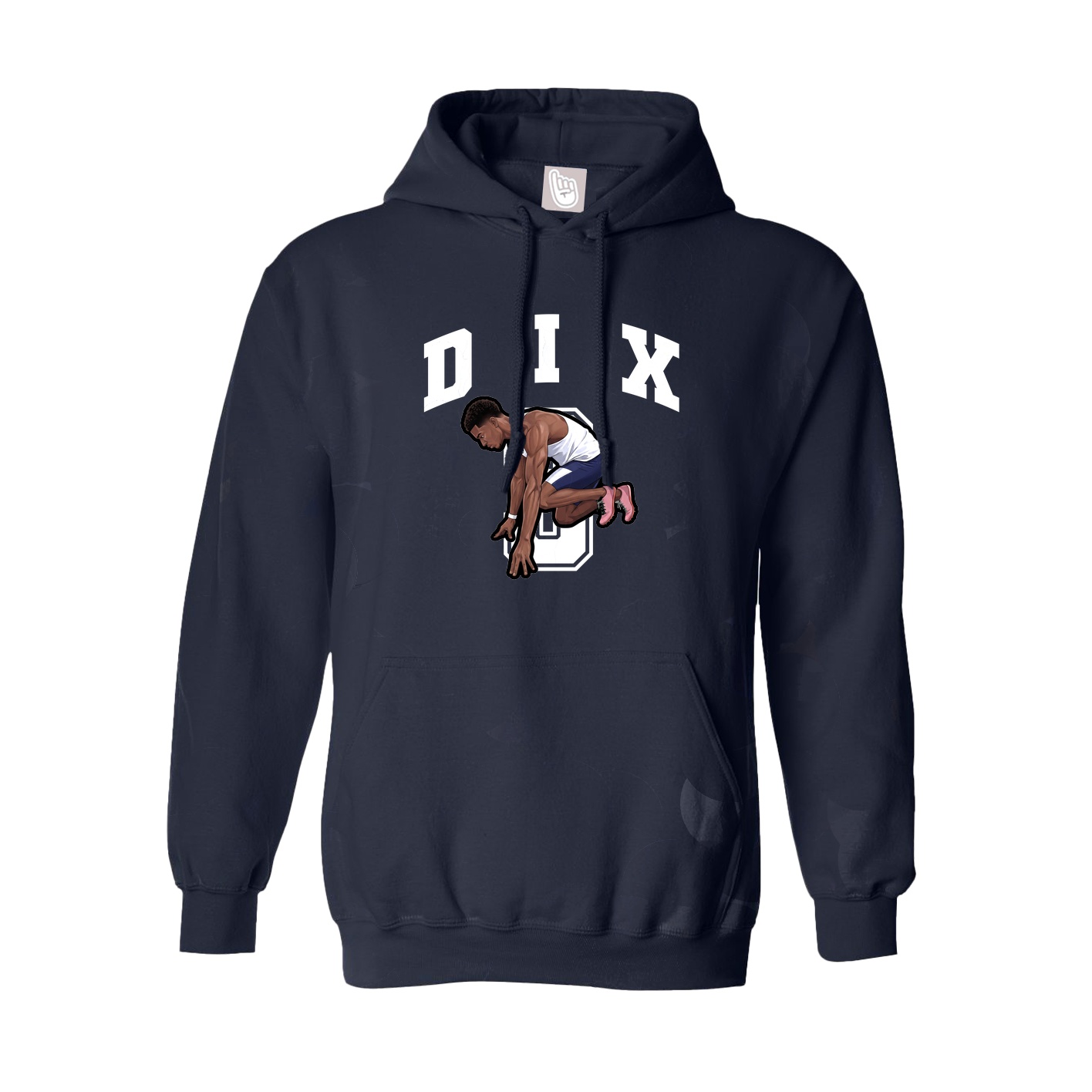 Youth Hoodie — Number in Navy