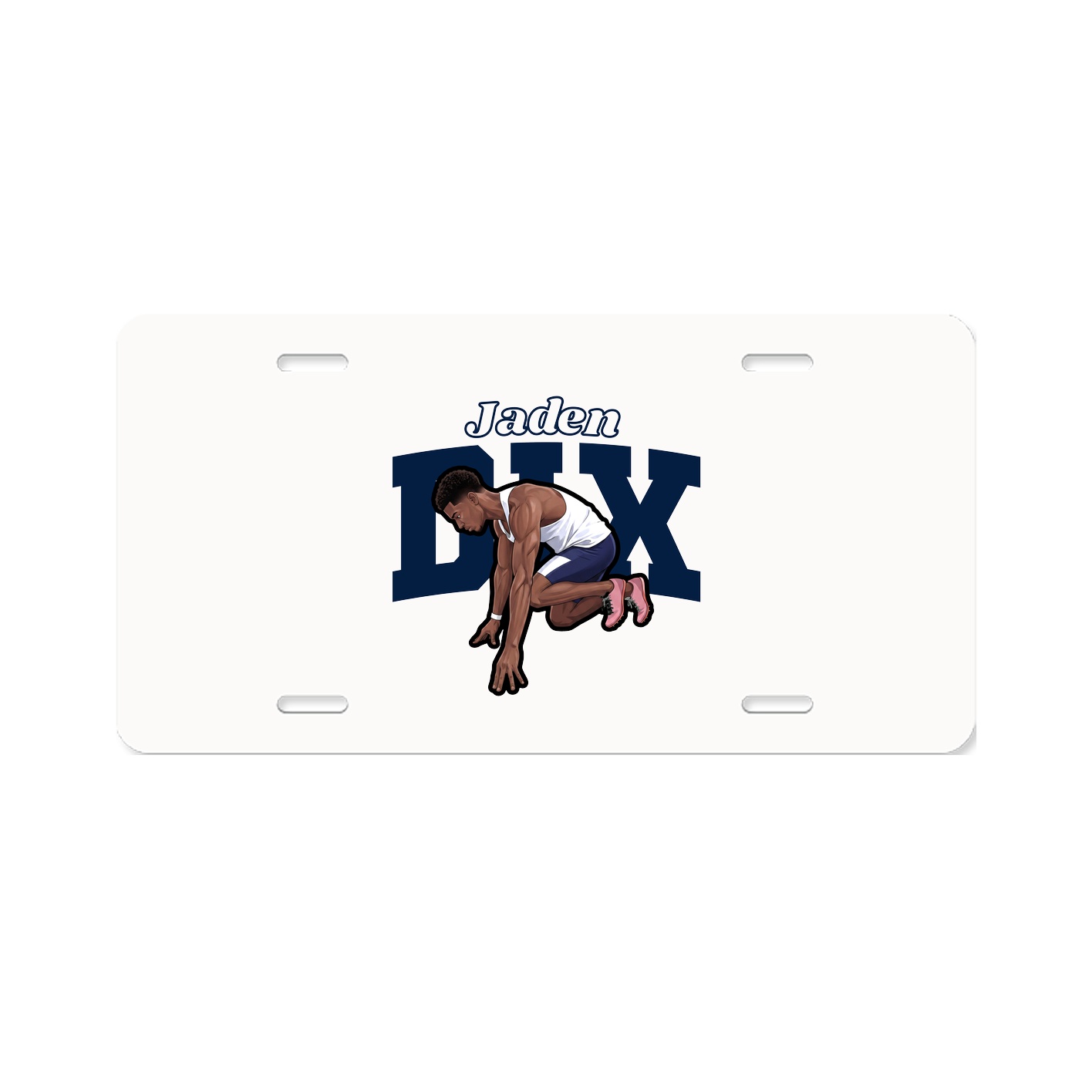 License Plate — Name Arch in Classic