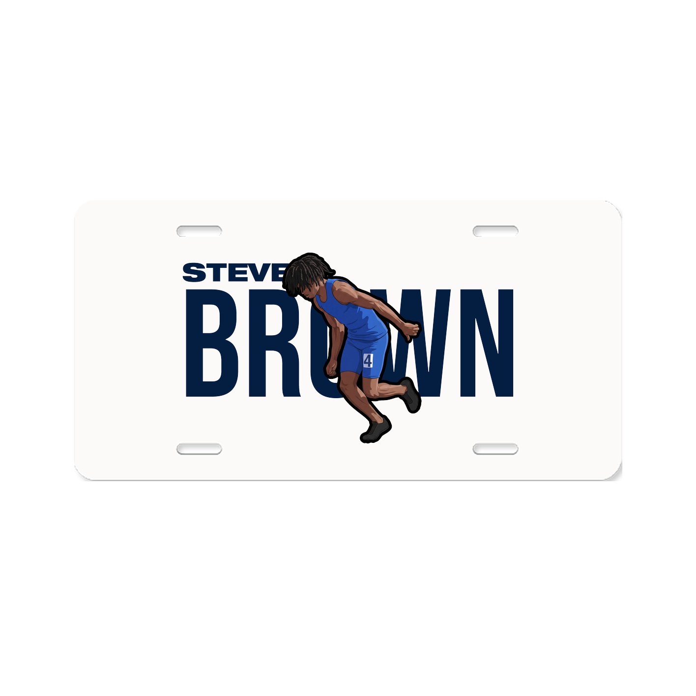 License Plate — Player Name in Classic