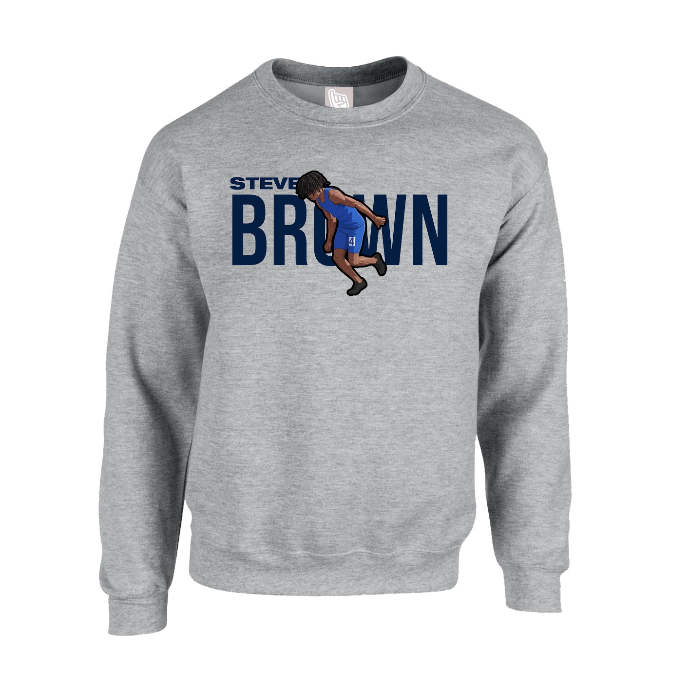 Fleece Crew — Player Name in Grey