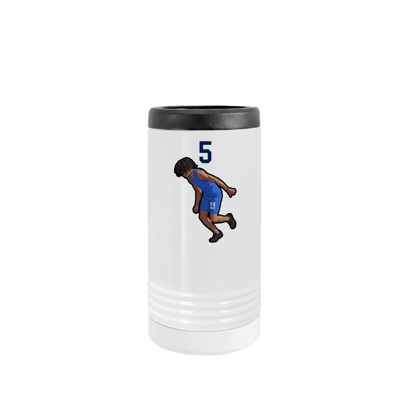 Slim Beverage Holder — Number Top in White