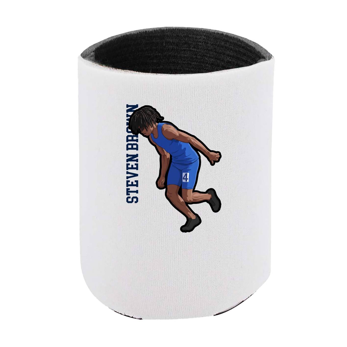 Can Holder — Name Vertical in White