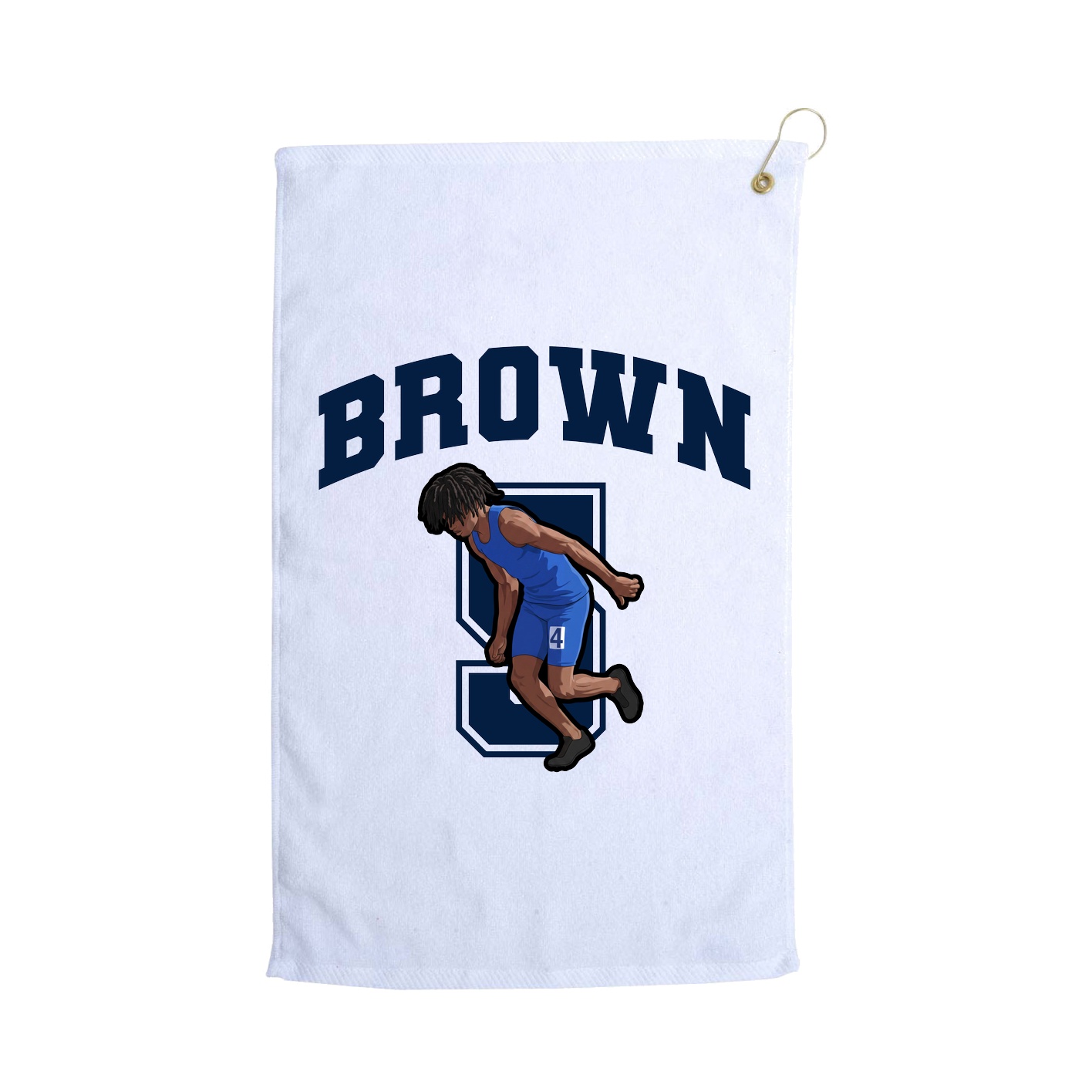 Golf Towel — Number in White