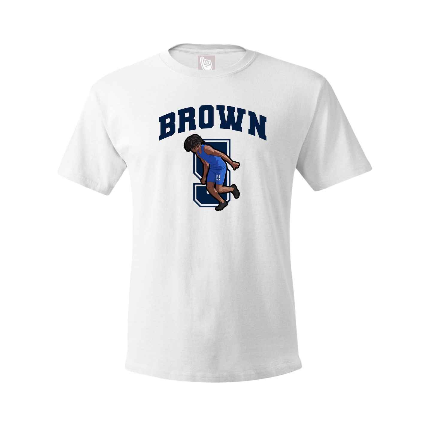 Youth Tee — Number in White