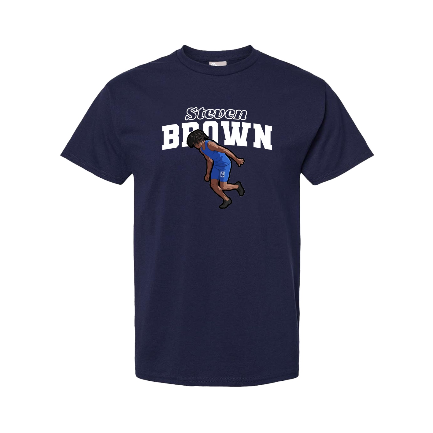 Youth Tee — Name Arch in Navy