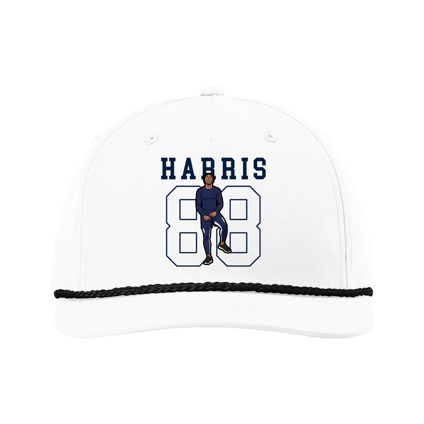 Five-Panel Classic Rope Cap — Shirsey in White