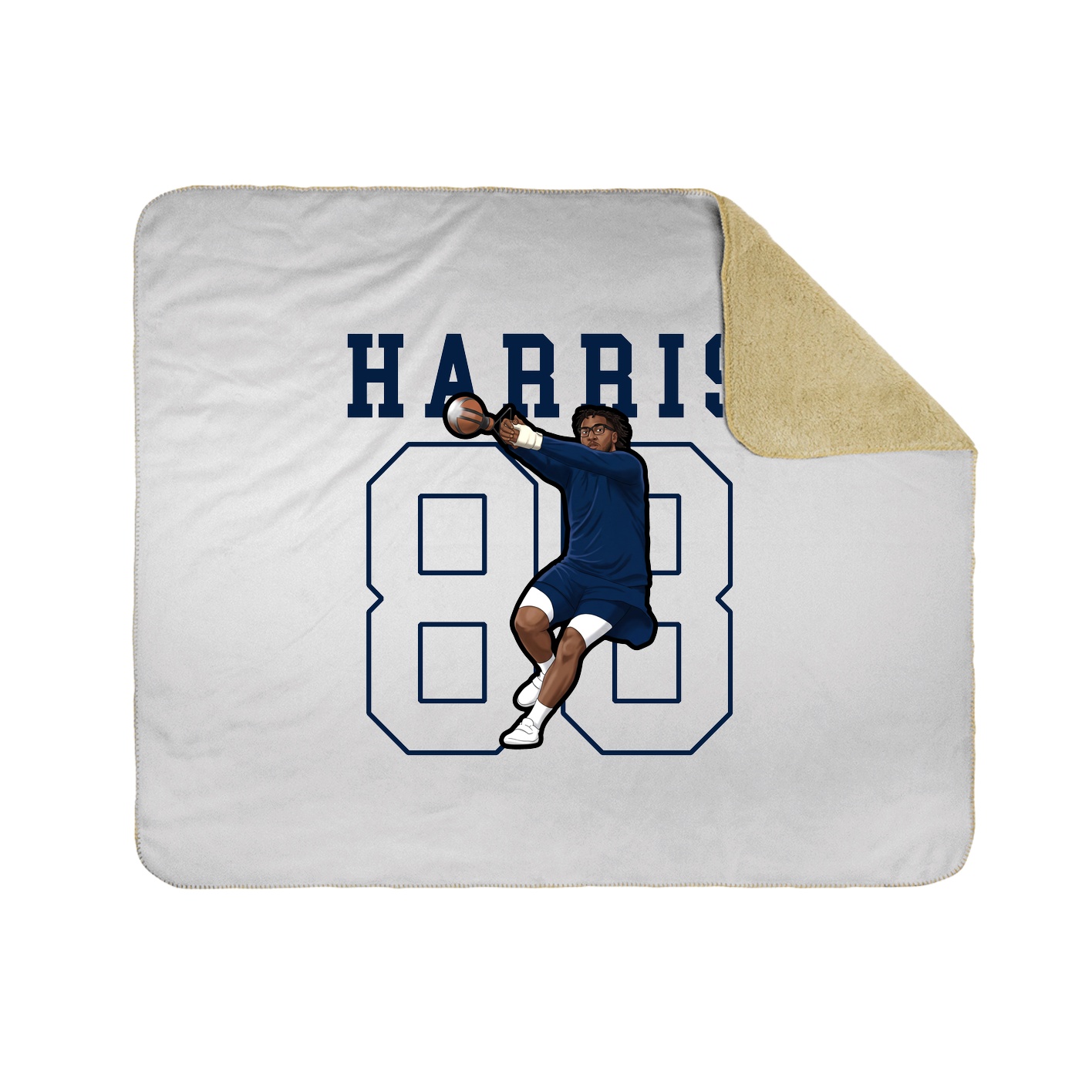 50x60 Sherpa Lined Throw Blanket