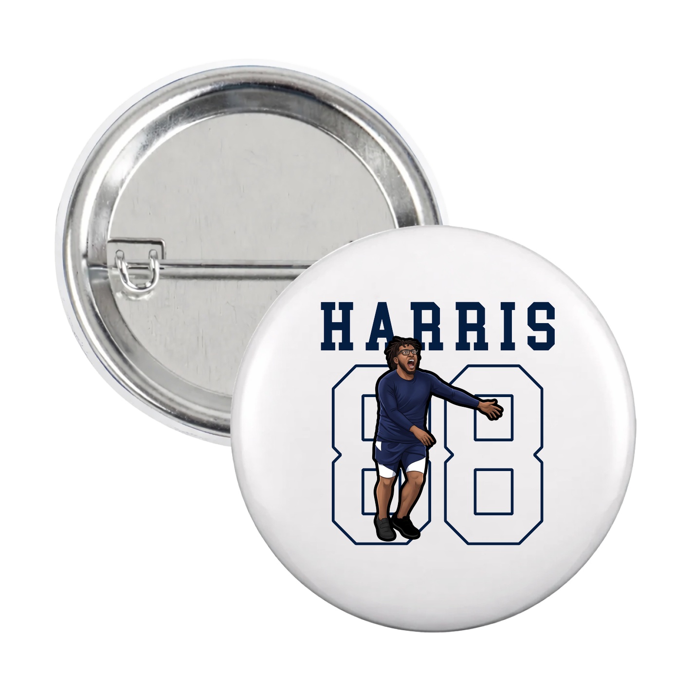 Game Day Button — Shirsey in White