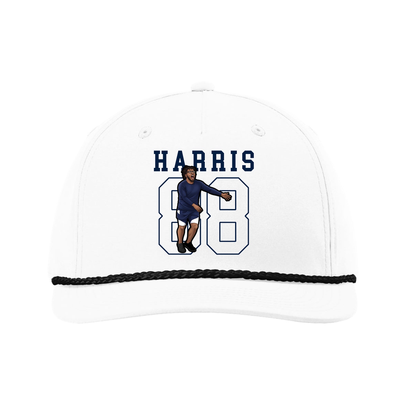 Five-Panel Classic Rope Cap — Shirsey in White