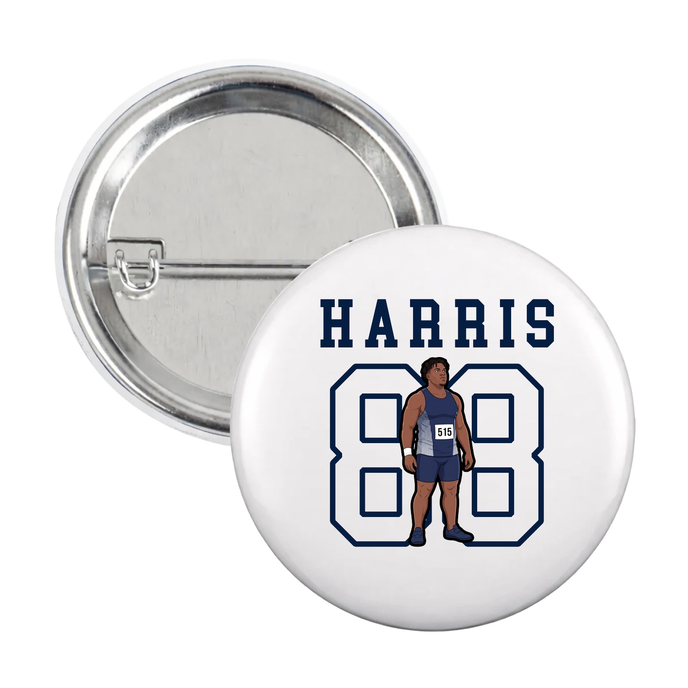 Game Day Button — Shirsey in White