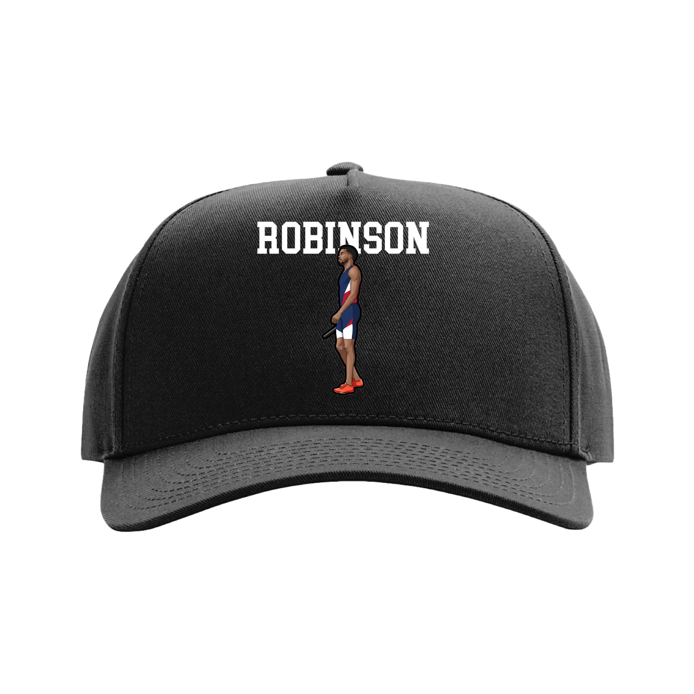 Full Fabric Five-Panel Champ Cap — Shirsey in Black