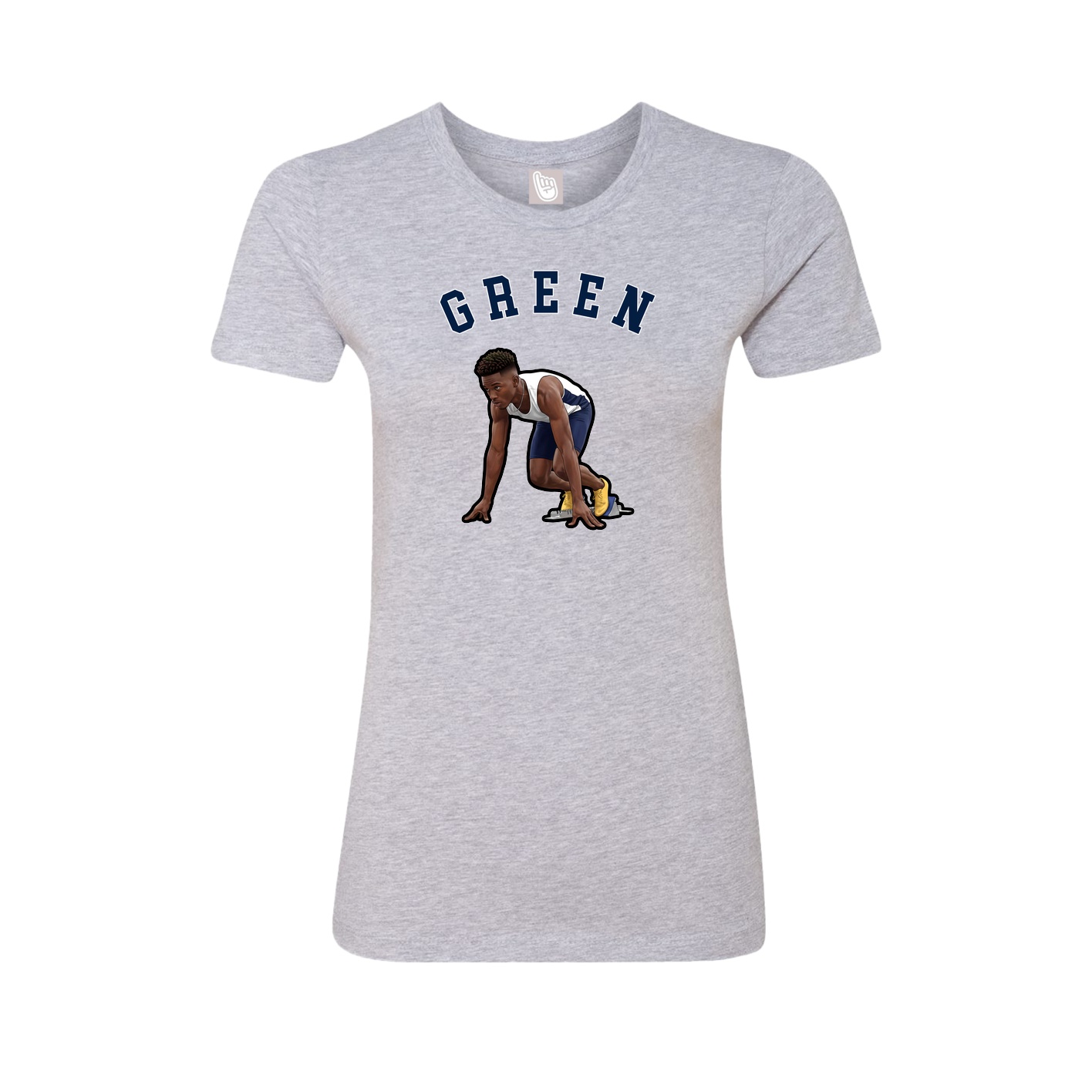 Fitted Women's Tee — Shirsey Arch in Grey