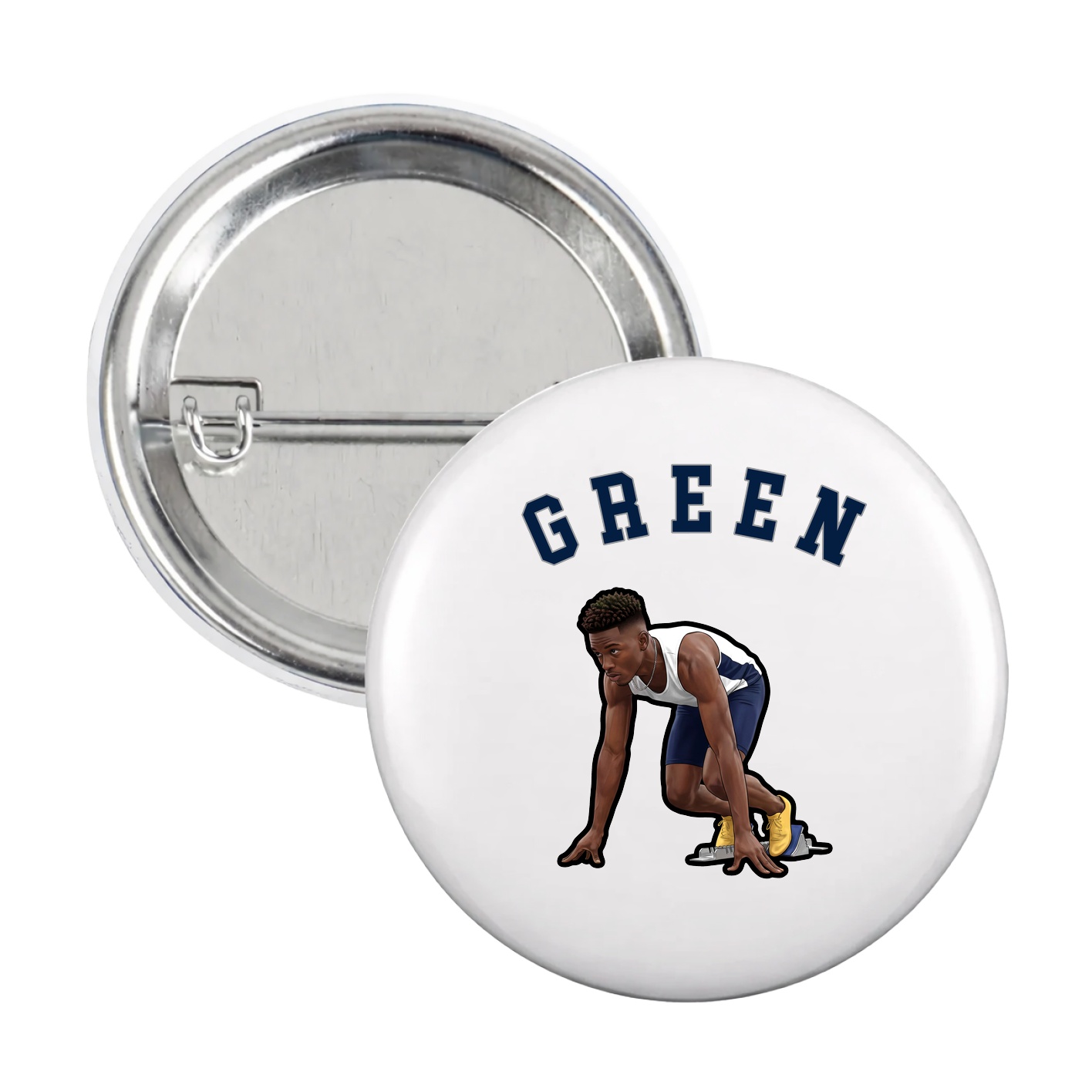 Game Day Button — Shirsey Arch in White