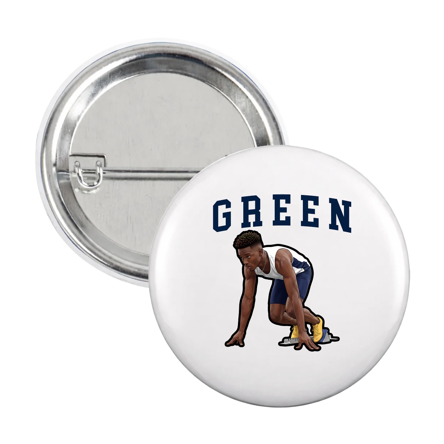 Game Day Button — Shirsey in White