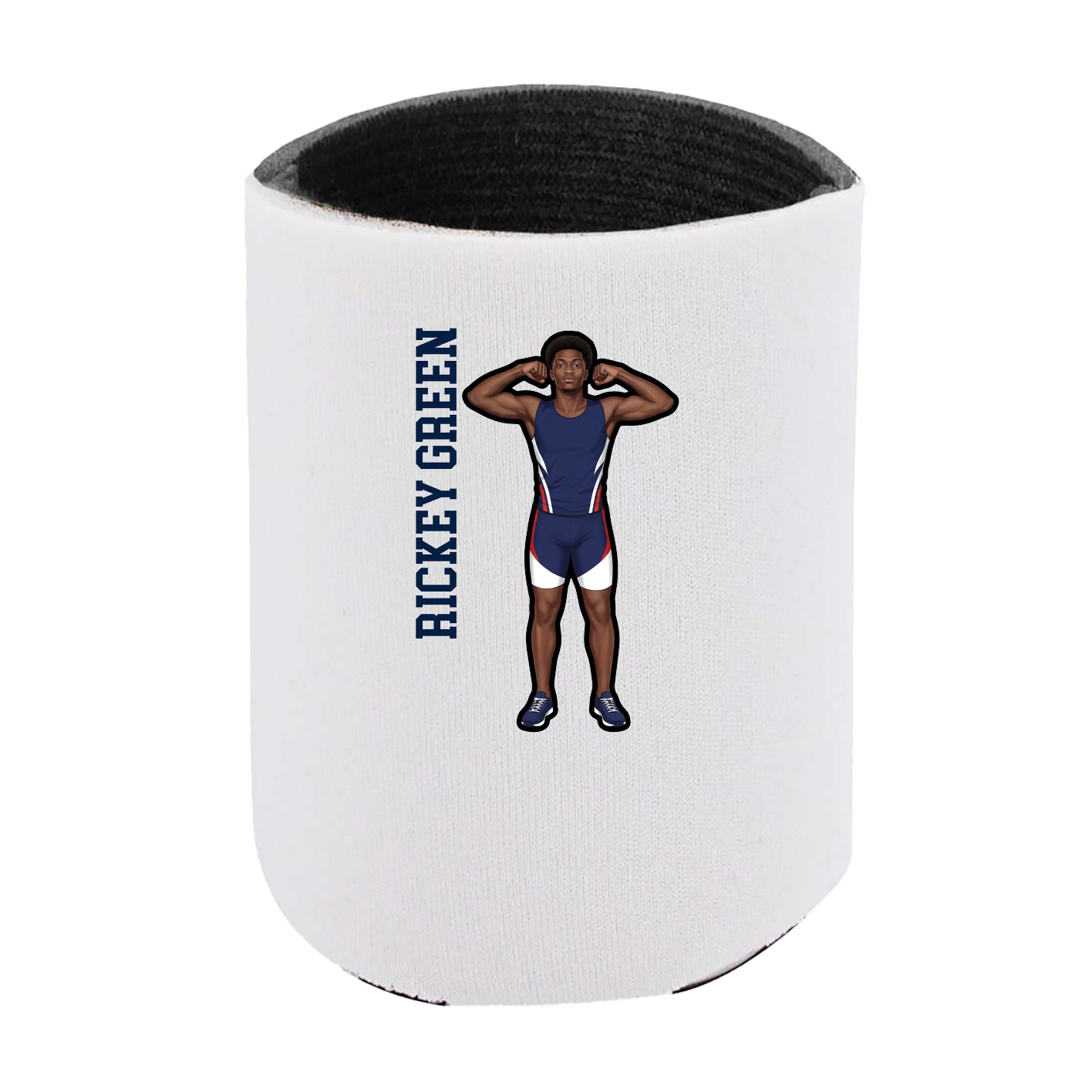Can Holder — Name Vertical in White