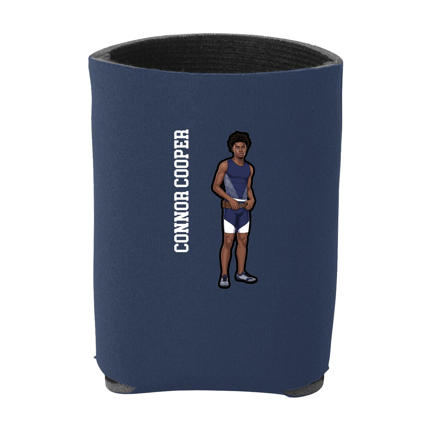Can Holder — Name Vertical in Navy