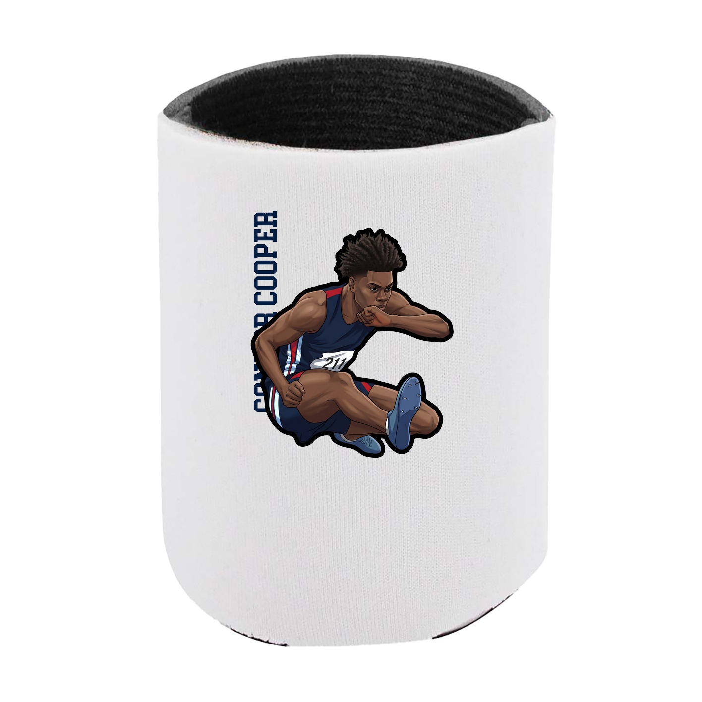 Can Holder — Name Vertical in White