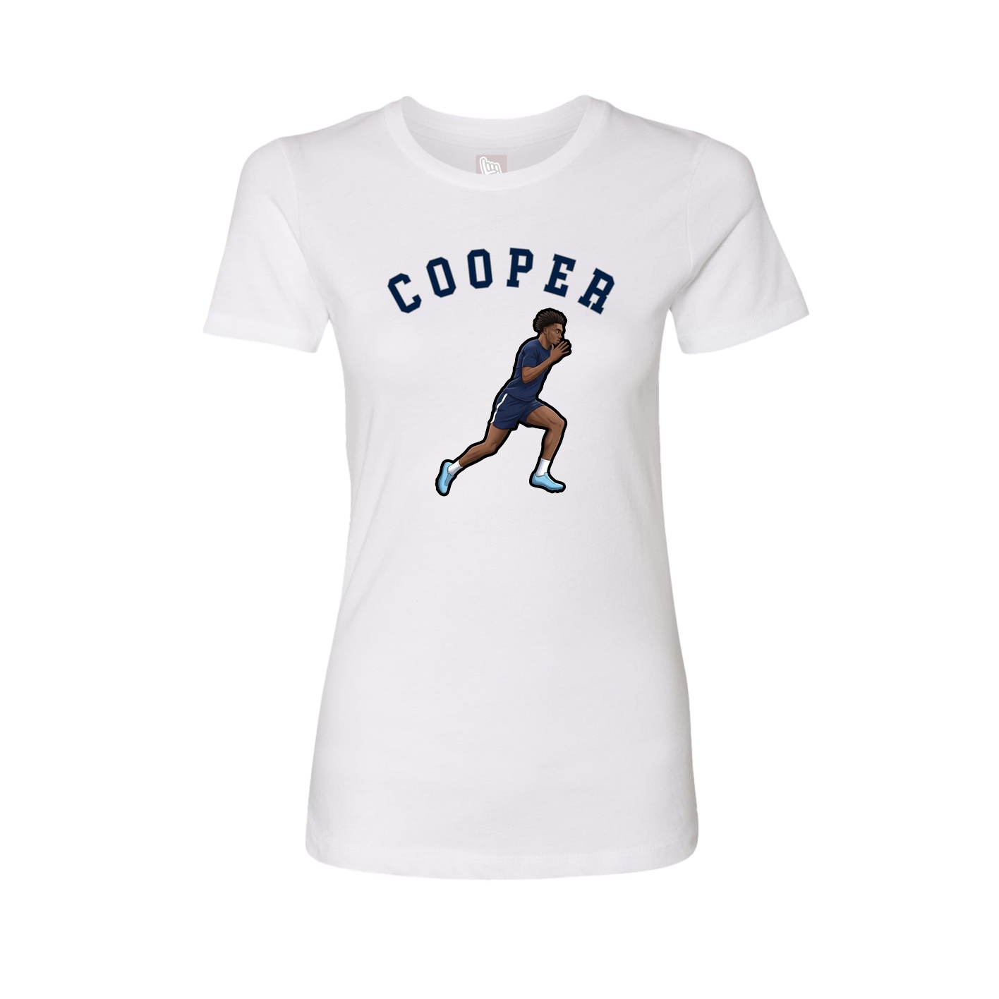Fitted Women's Tee — Shirsey Arch in White