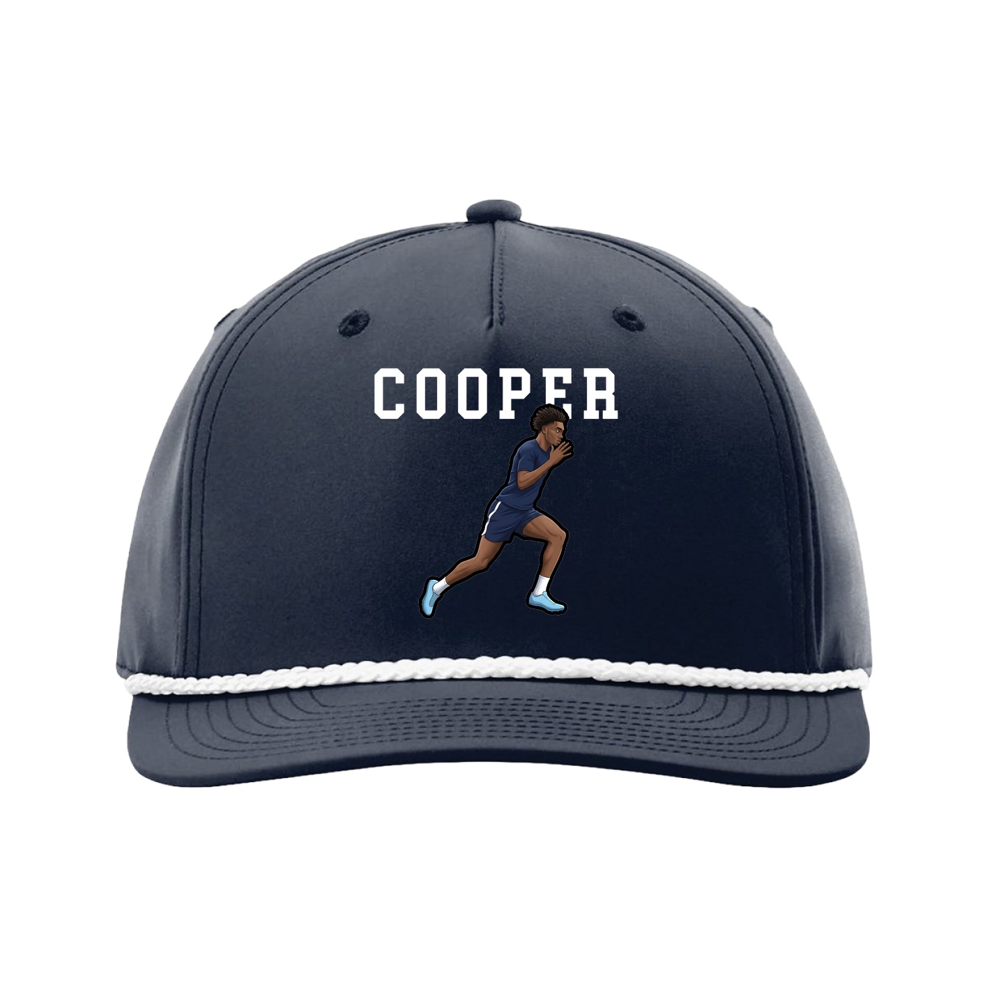 Five-Panel Classic Rope Cap — Shirsey in Navy