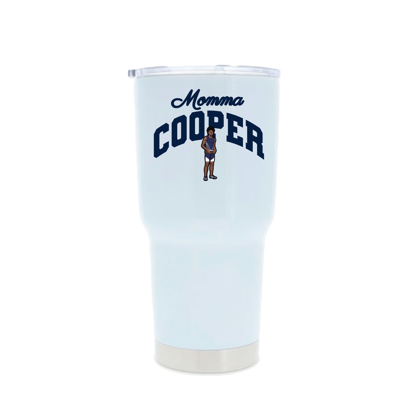 30oz Stainless Steel Tumbler — Mothers Day Arch in White