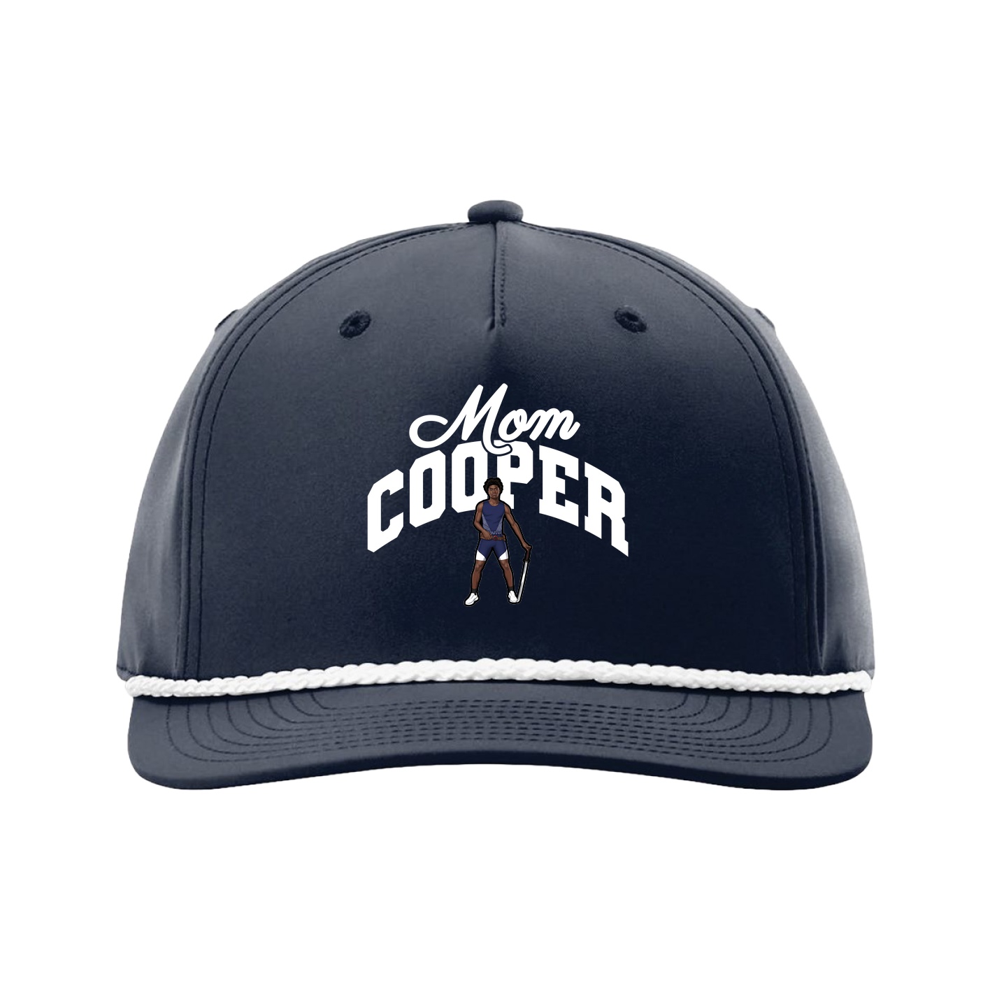 Five-Panel Classic Rope Cap — Mothers Day Arch in Navy