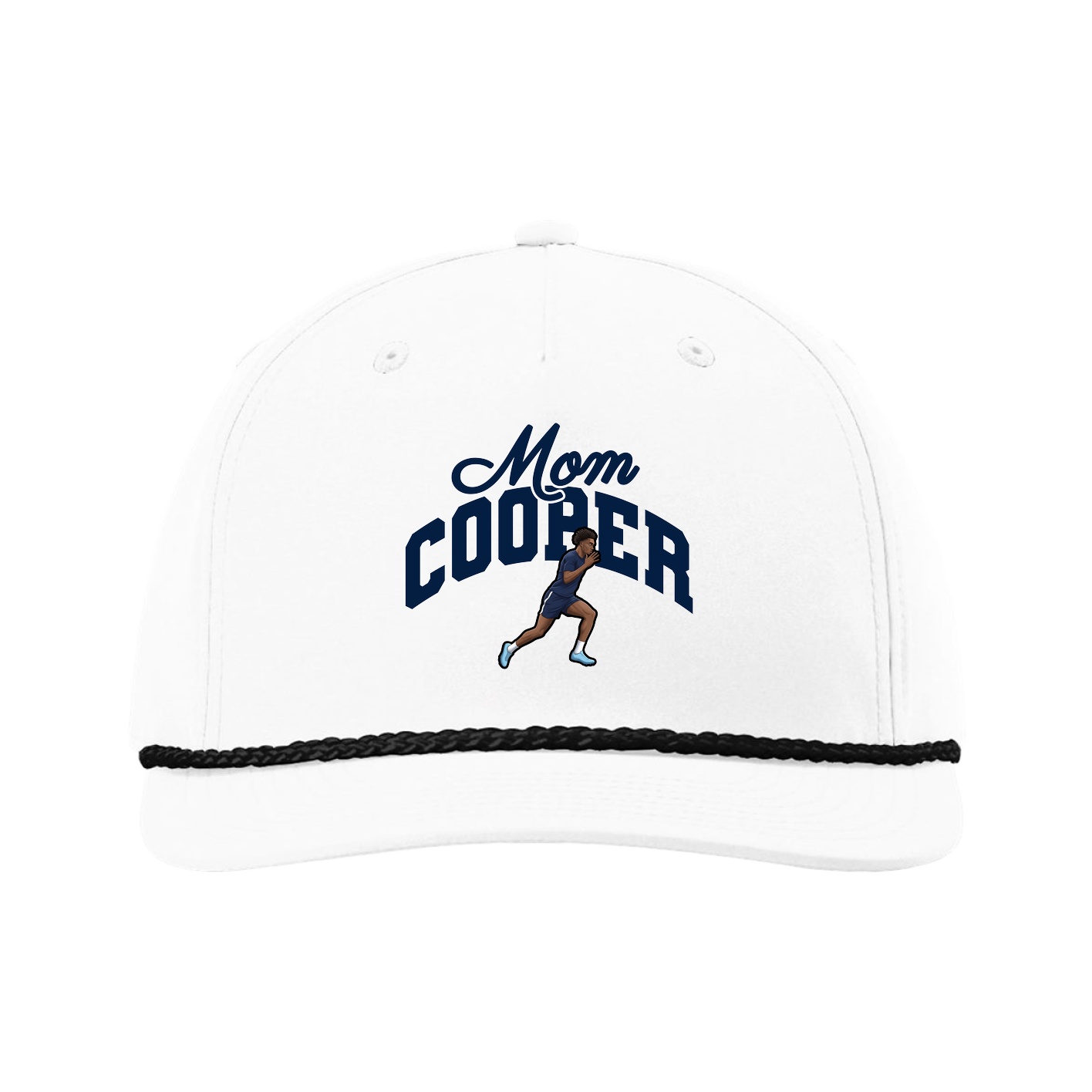 Five-Panel Classic Rope Cap — Mothers Day Arch in White