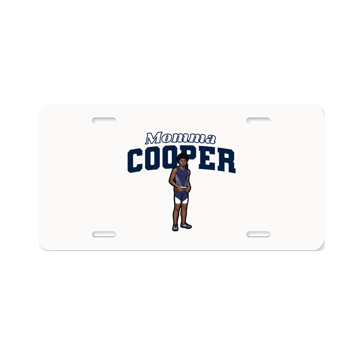 License Plate — Mothers Day Block in Classic