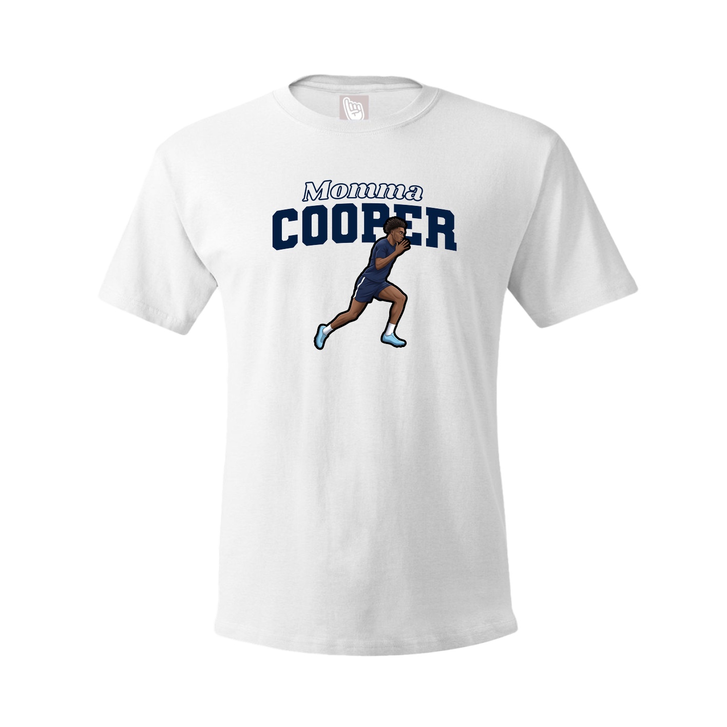 Youth Tee — Mothers Day Block in White