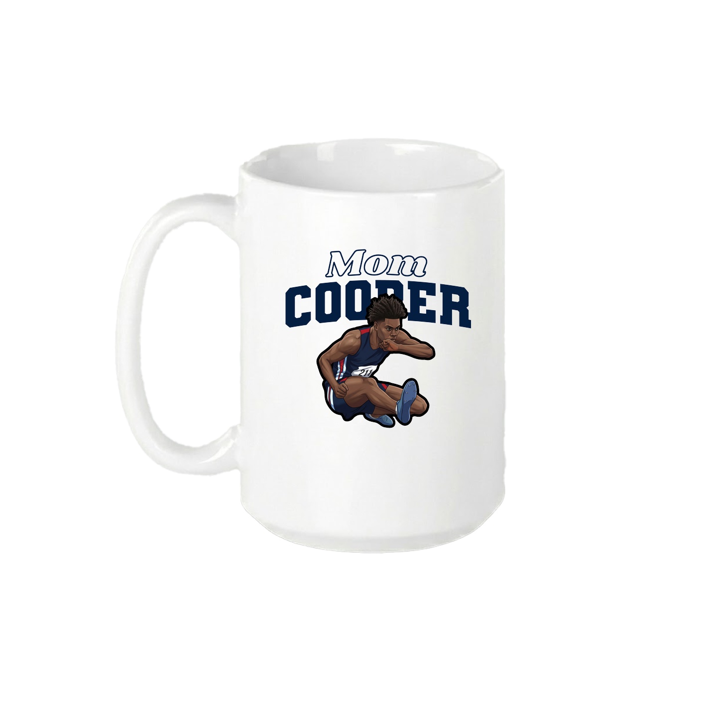 15oz Coffee Mug — Mothers Day Block in White
