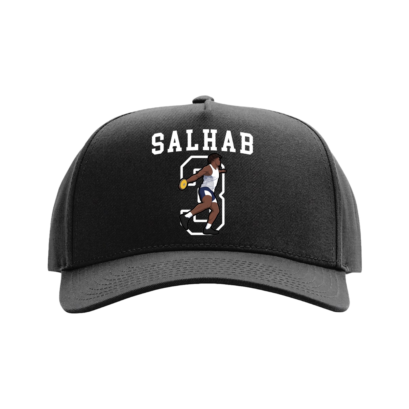 Full Fabric Five-Panel Champ Cap — Shirsey in Black