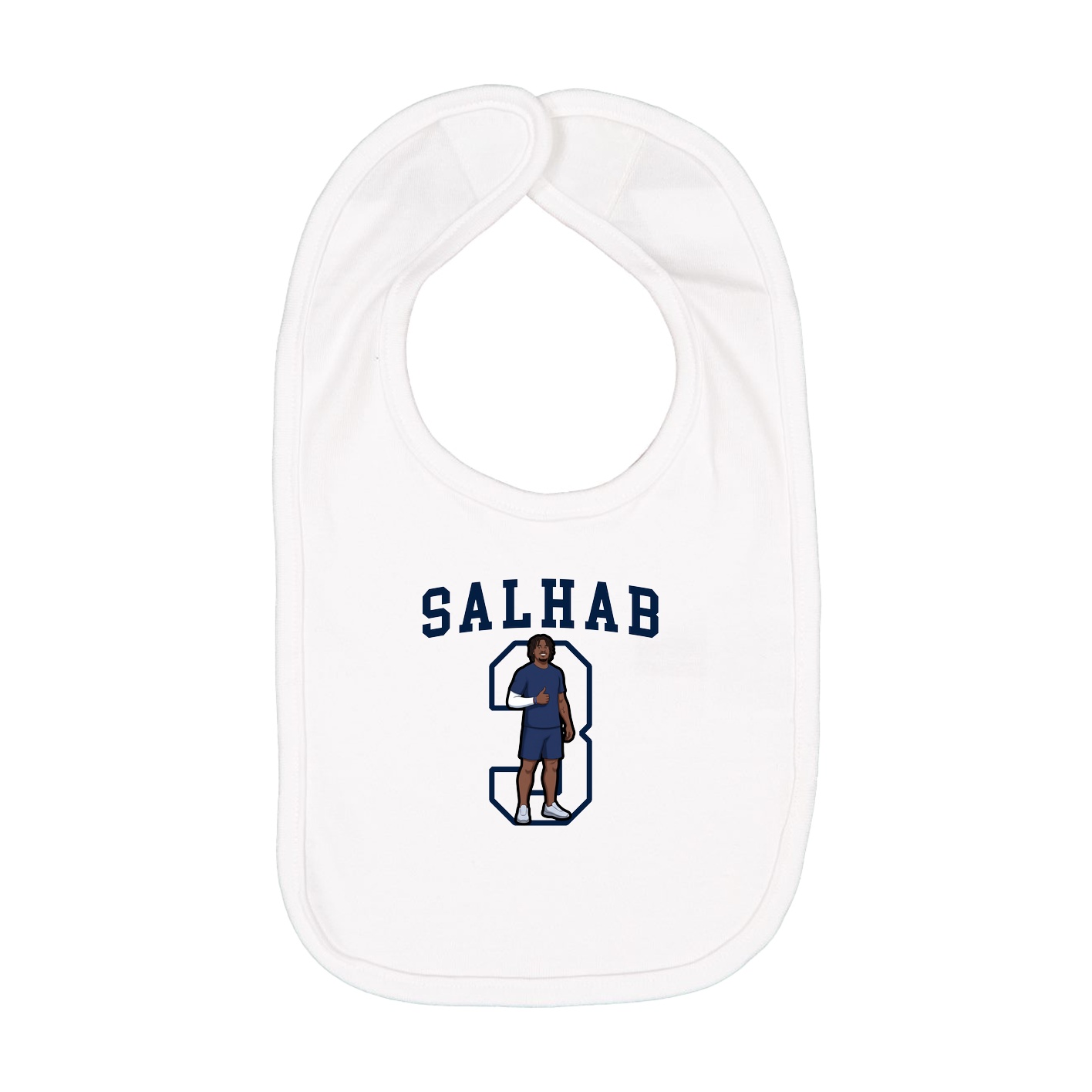 Infant Bib — Shirsey in White