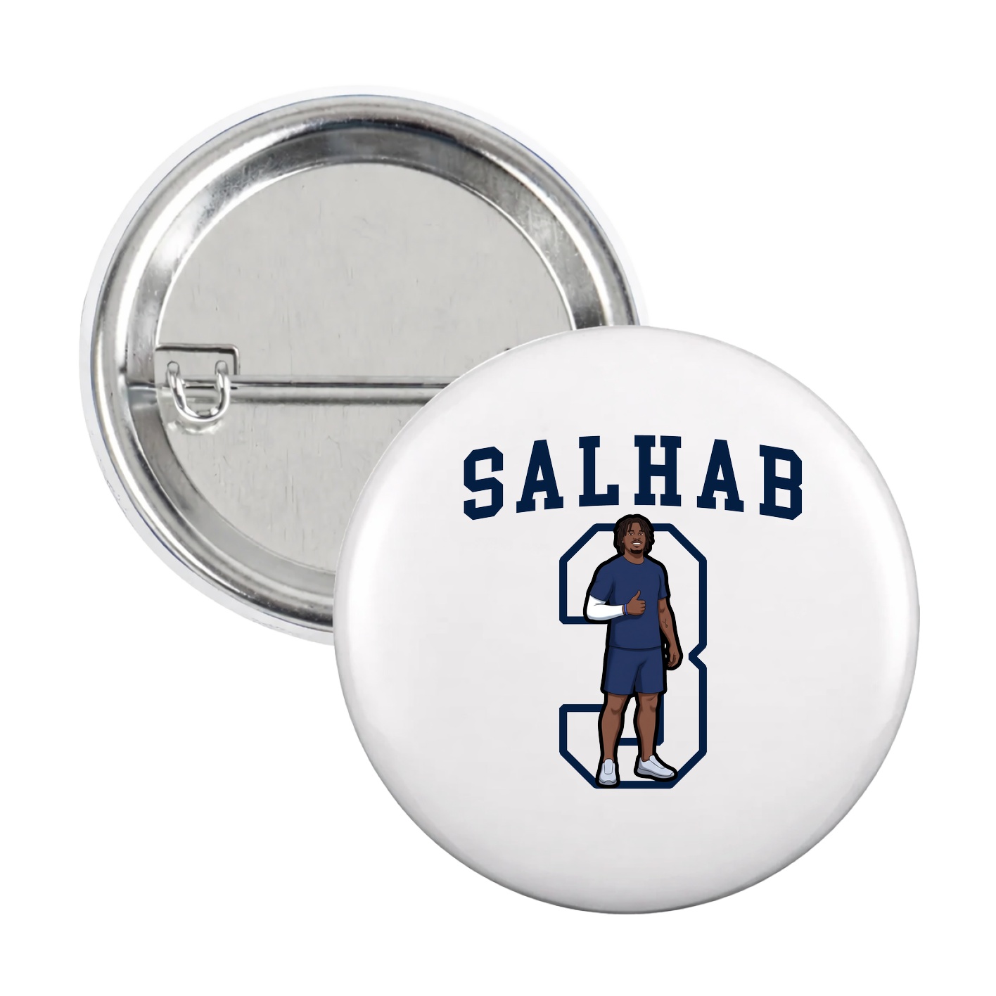 Game Day Button — Shirsey in White