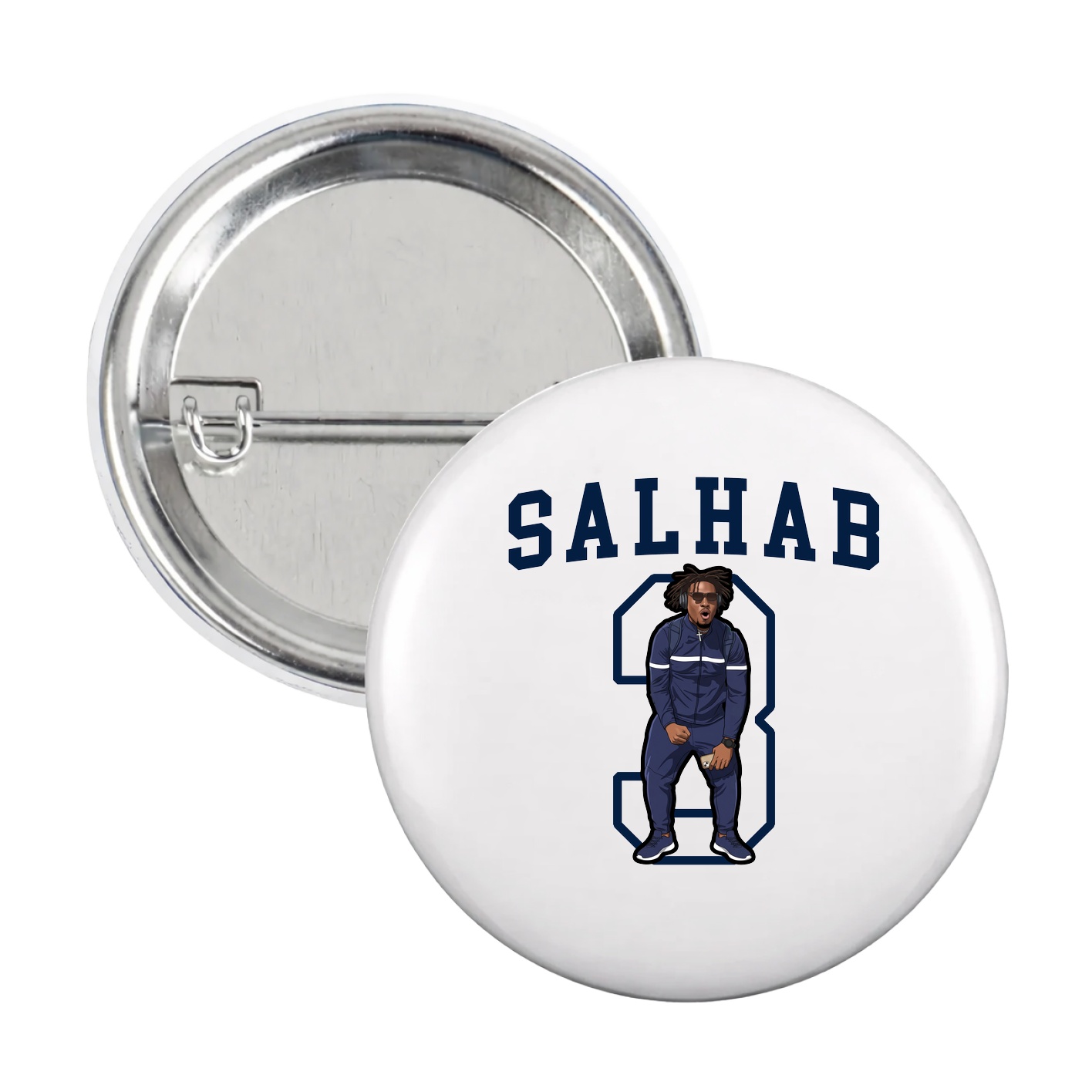 Game Day Button — Shirsey in White