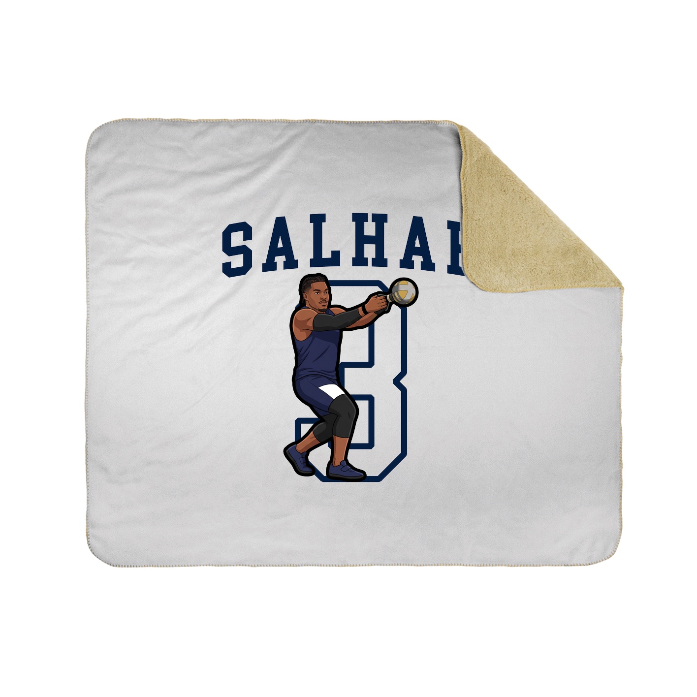 Throw Blanket — Shirsey in White