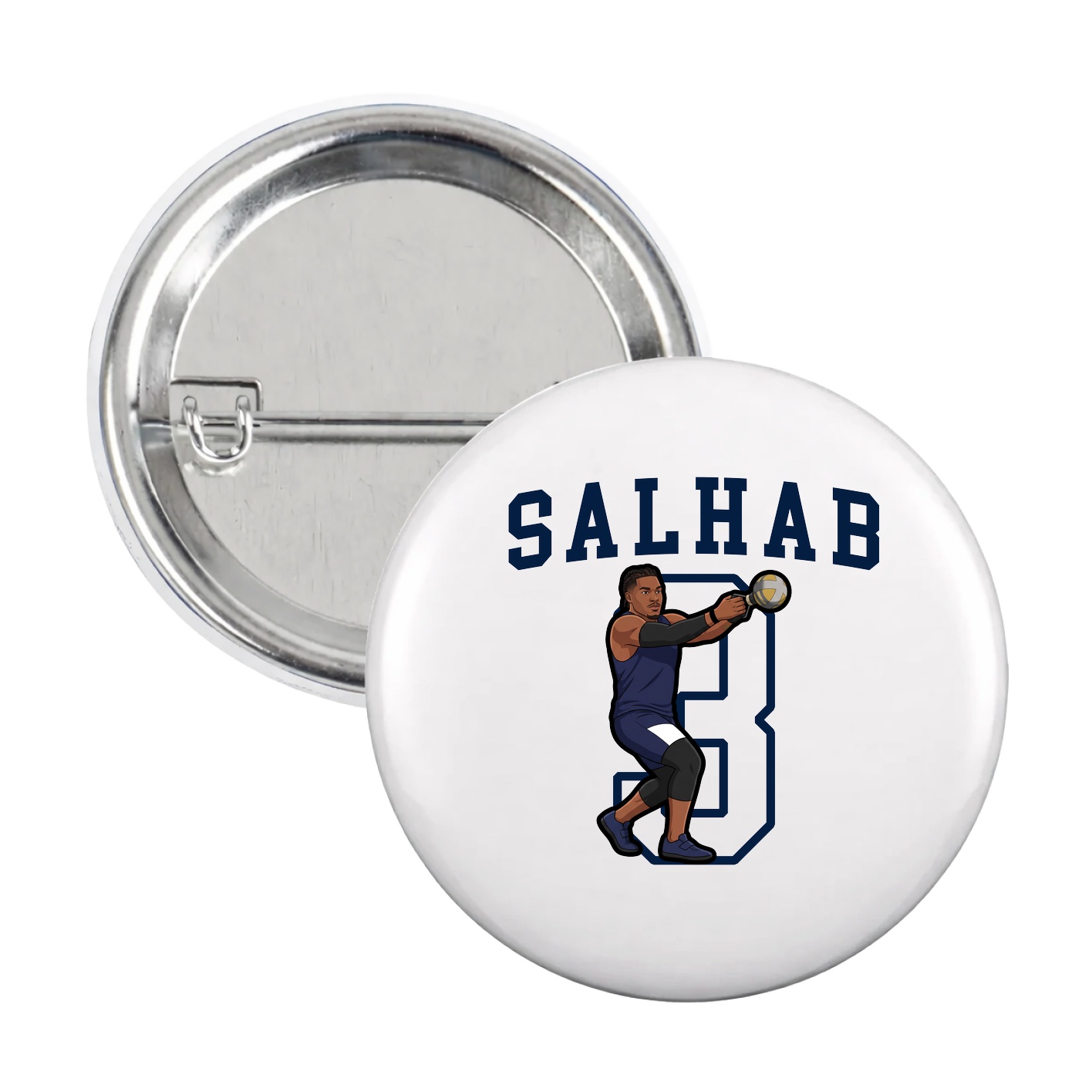 Game Day Button — Shirsey in White