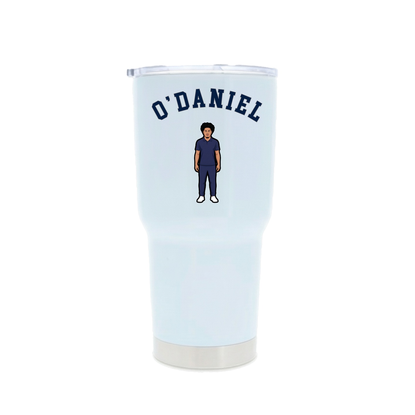 30oz Stainless Steel Tumbler — Shirsey Arch in White