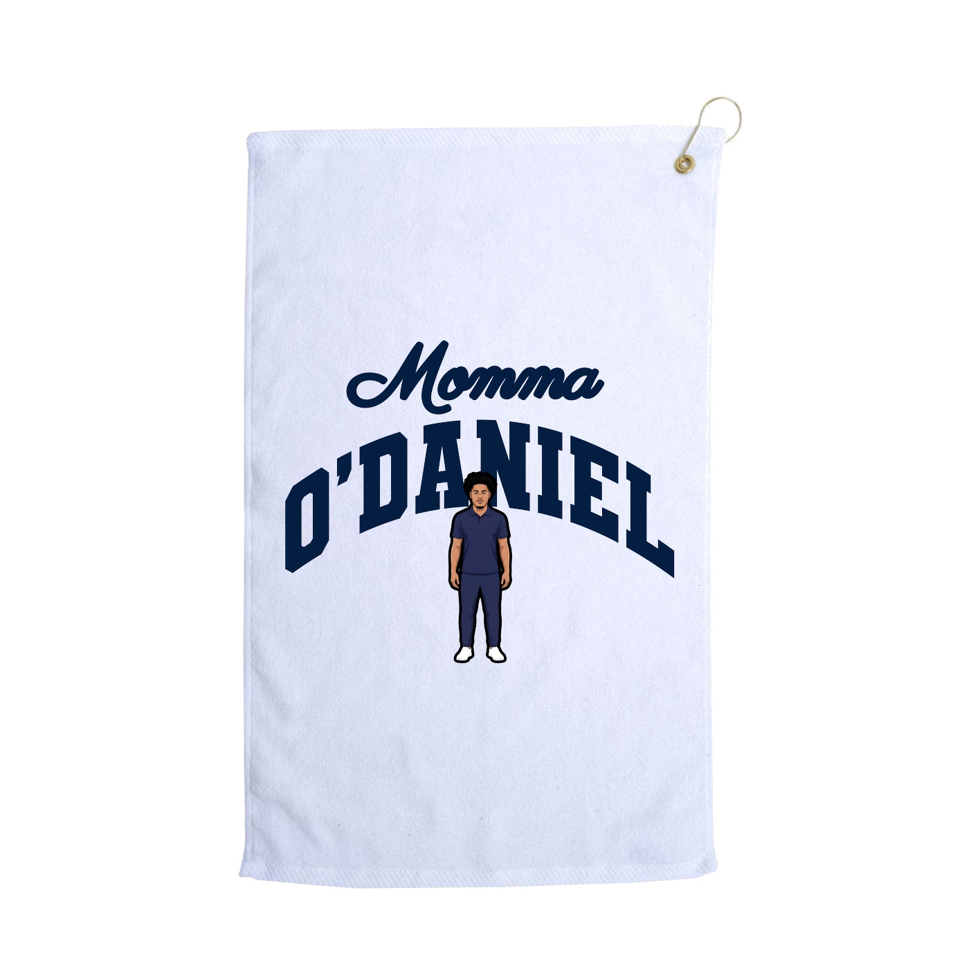 Golf Towel — Mothers Day Arch in White