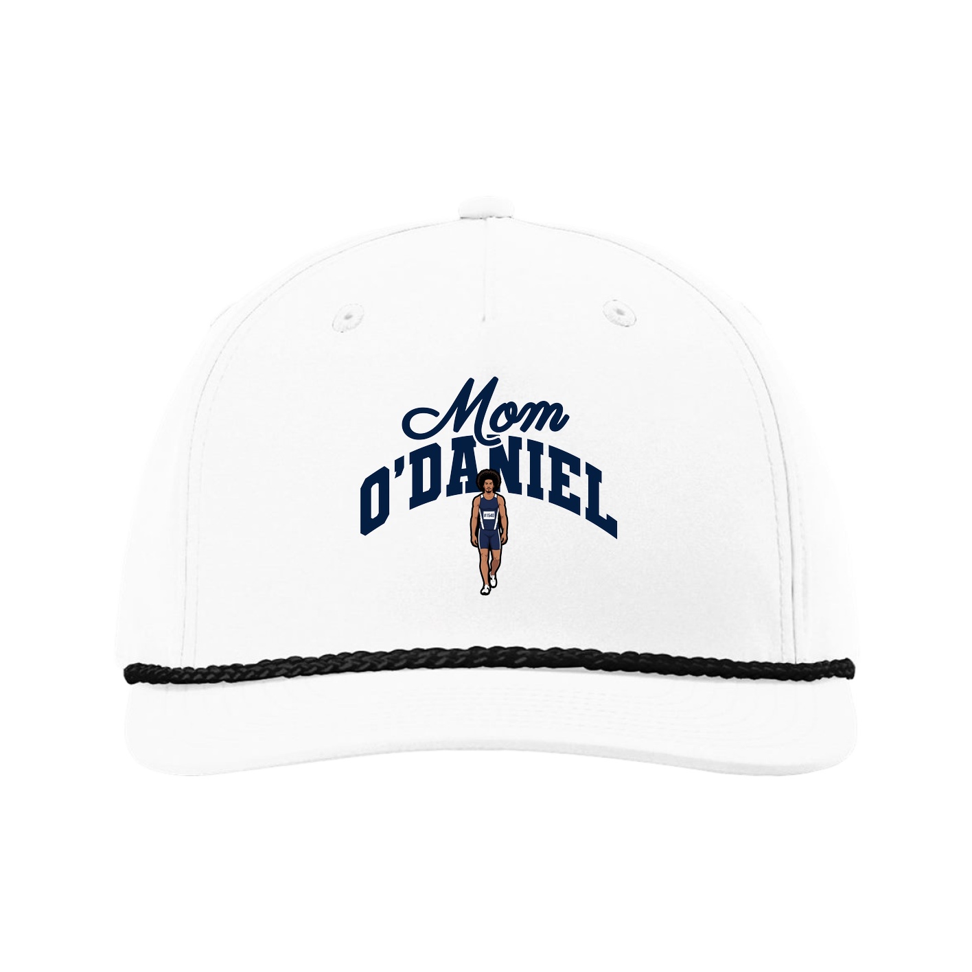 Five-Panel Classic Rope Cap — Mothers Day Arch in White