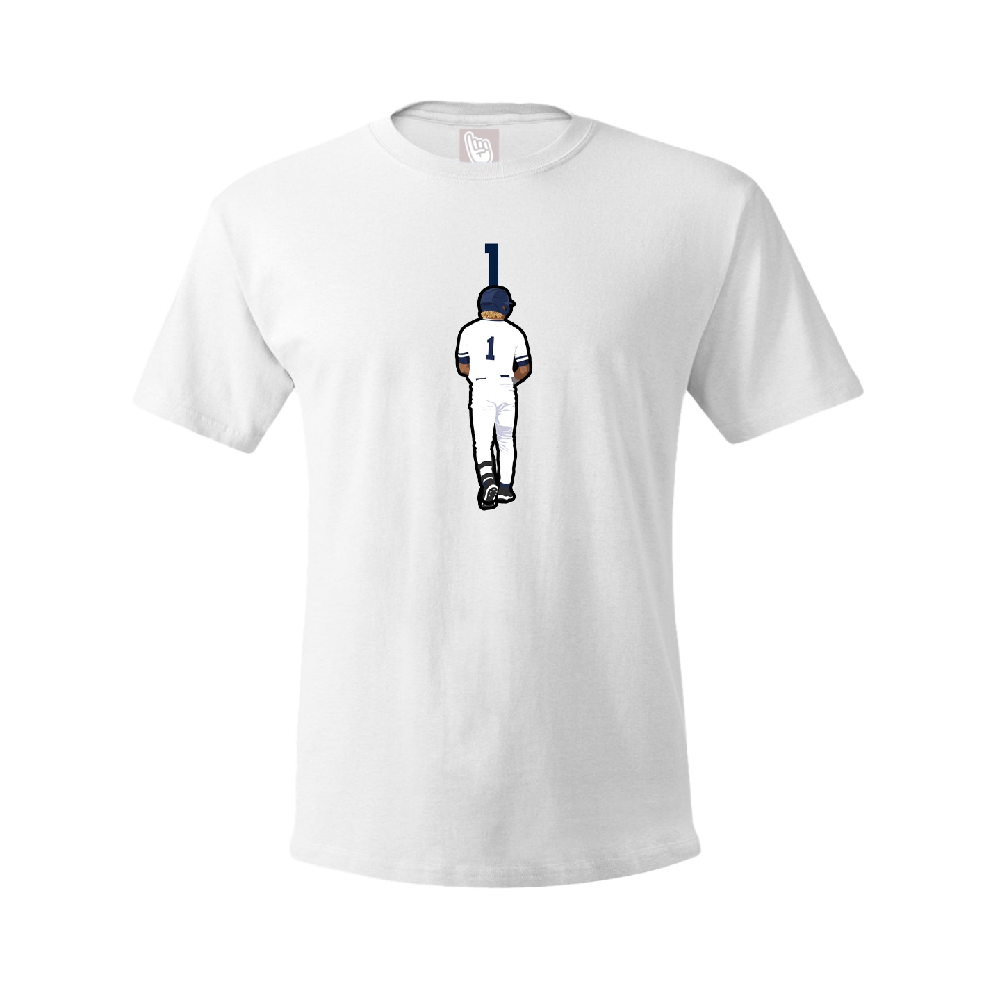 Tee — Number Top in White