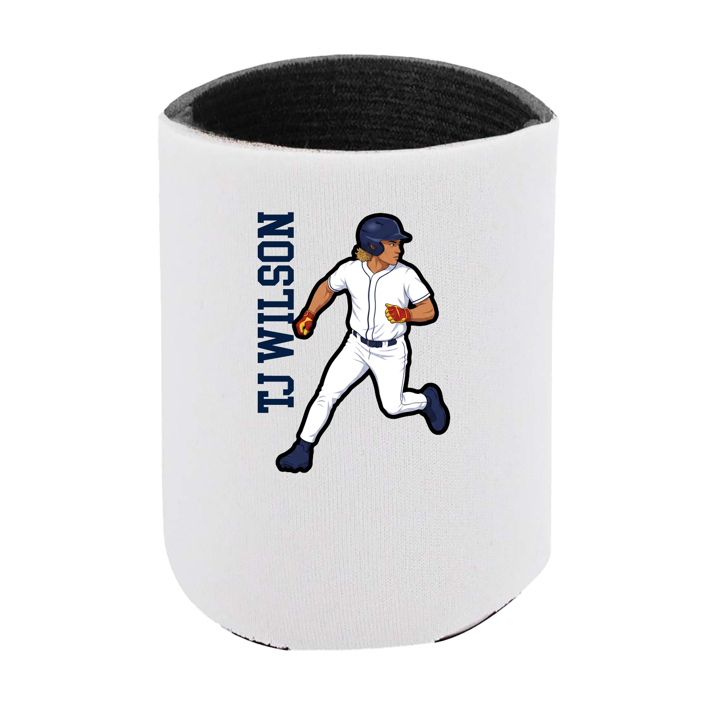 Can Holder — Name Vertical in White