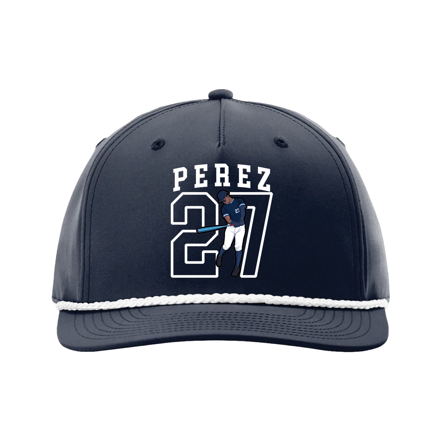 Five-Panel Classic Rope Cap — Shirsey in Navy