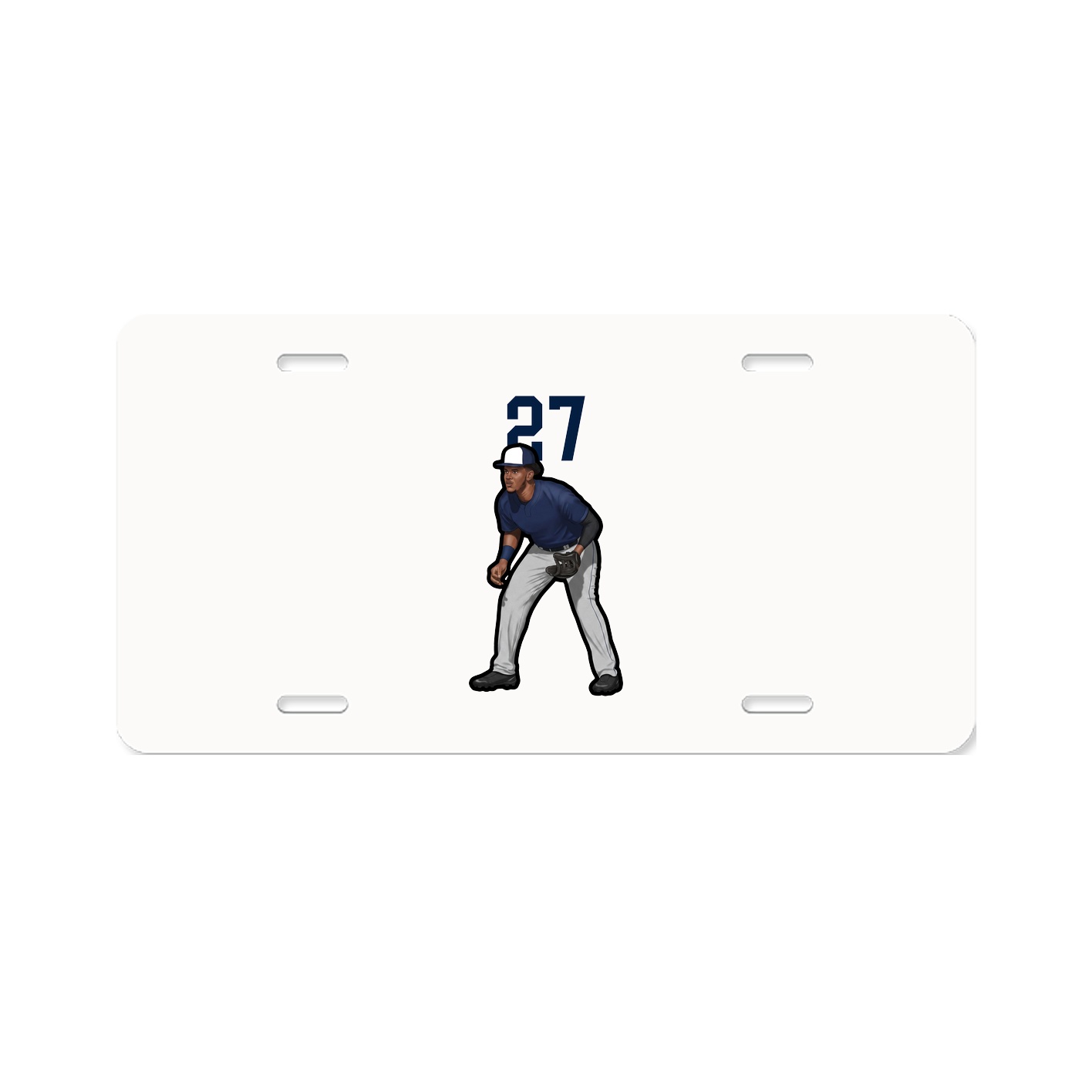 License Plate — Number Top in Classic