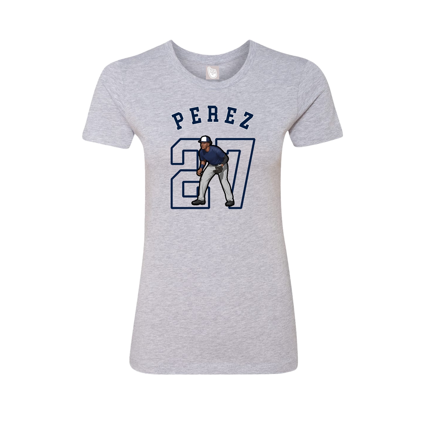 Fitted Women's Tee — Shirsey Arch in Grey
