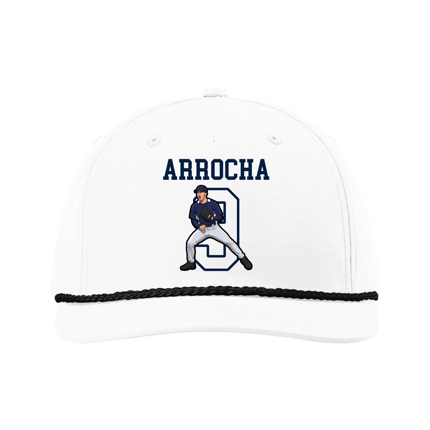 Five-Panel Classic Rope Cap — Shirsey in White