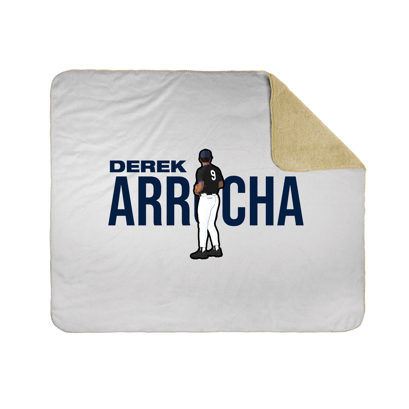 Throw Blanket — Player Name in White
