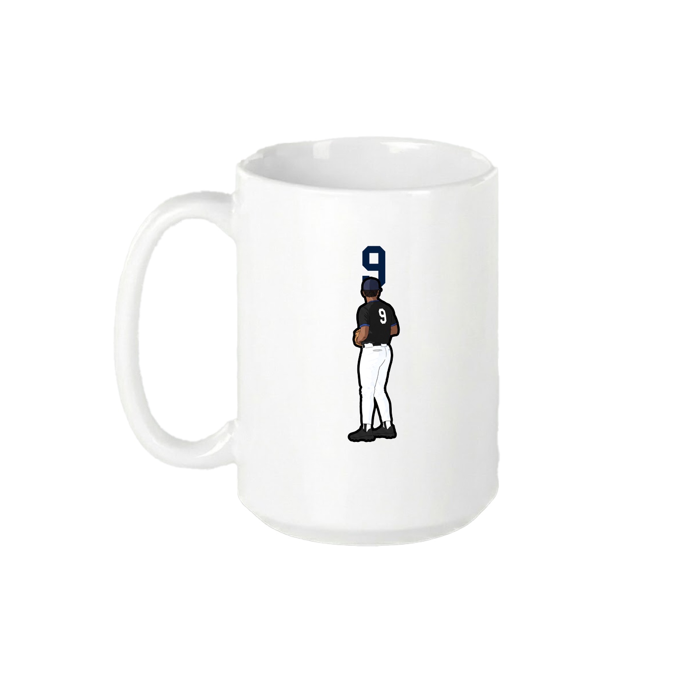 15oz Coffee Mug — Number Top in White